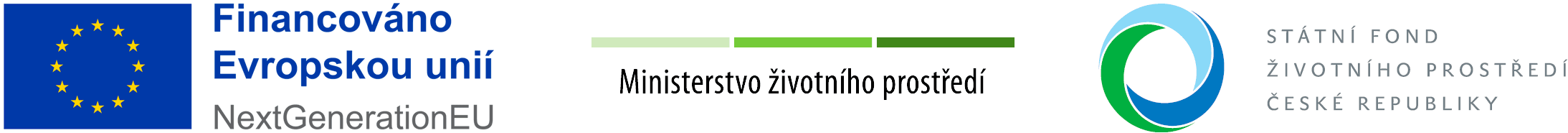 NextGenerationEU, Ministerstvo životního prostředi ČR, Státní fond životního prostředíí ČR